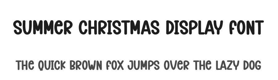 Summer Christmas Display Font by creativeletter — Display Font