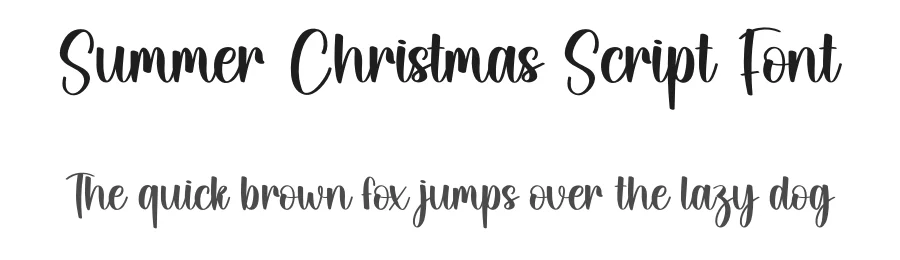 Summer Christmas Script Font by andikastudio — Script Handwritten Font