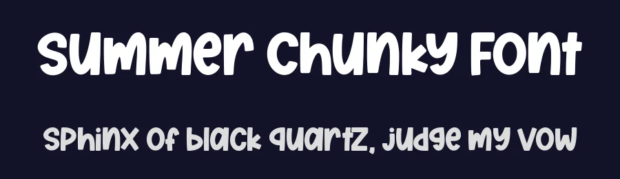 Summer Chunky Font by Siapgraph — Display Font — thumbnail 2