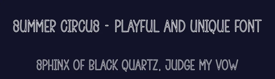 Summer Circus – Playful And Unique Font by andikastudio — Display Font — thumbnail 2