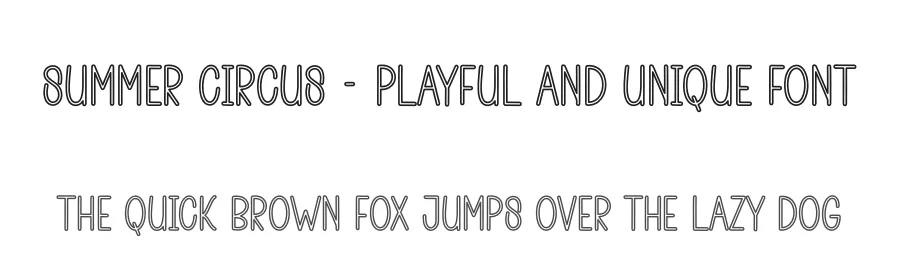 Summer Circus – Playful And Unique Font by andikastudio — Display Font