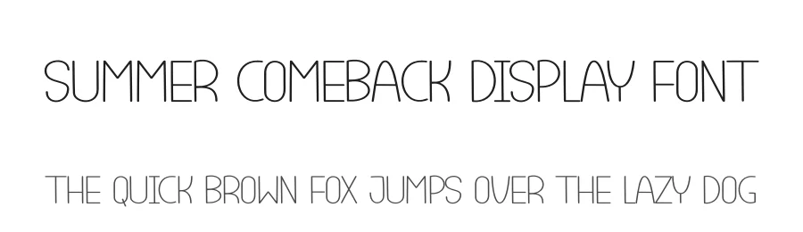 Summer Comeback Display Font by andikastudio — Display Font