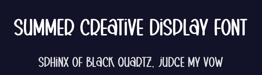 Summer Creative Display Font by creativeletter — Display Font — thumbnail 2