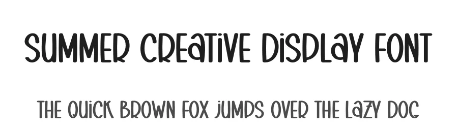Summer Creative Display Font by creativeletter — Display Font