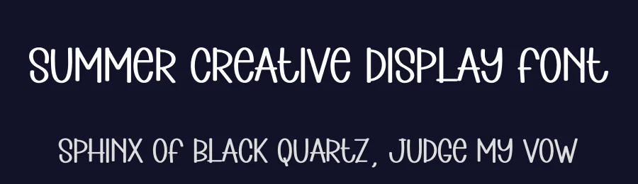 Summer Creative Display Font by andikastudio — Display Font — thumbnail 2