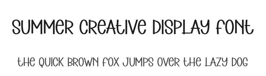Summer Creative Display Font by andikastudio — Display Font