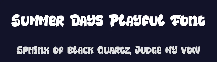 Summer Days Playful Font by Dm Letter Studio — Display Font — thumbnail 2