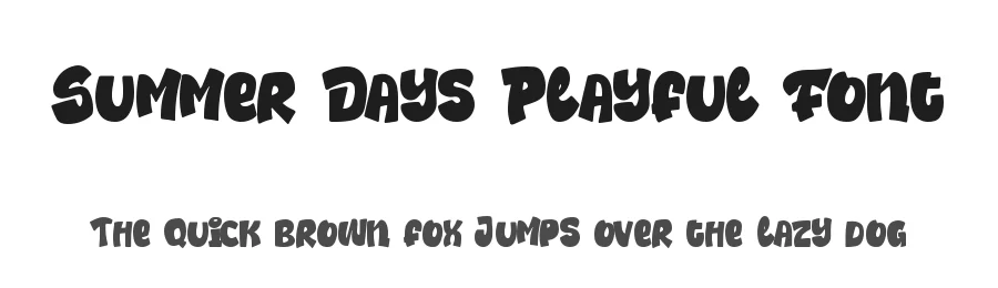 Summer Days Playful Font by Dm Letter Studio β Display Font
