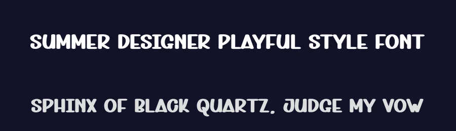 Summer Designer Playful Style Font by andikastudio — Display Font — thumbnail 2