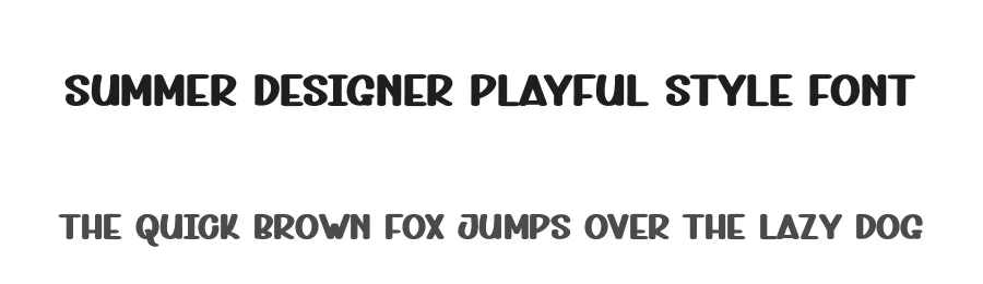 Summer Designer Playful Style Font by andikastudio — Display Font