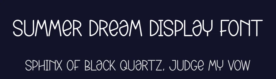 Summer Dream Display Font by andikastudio — Display Font — thumbnail 2