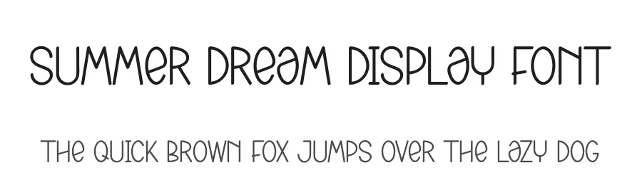 Summer Dream Display Font by andikastudio — Display Font