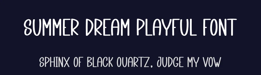 Summer Dream Playful Font by andikastudio — Display Font — thumbnail 2