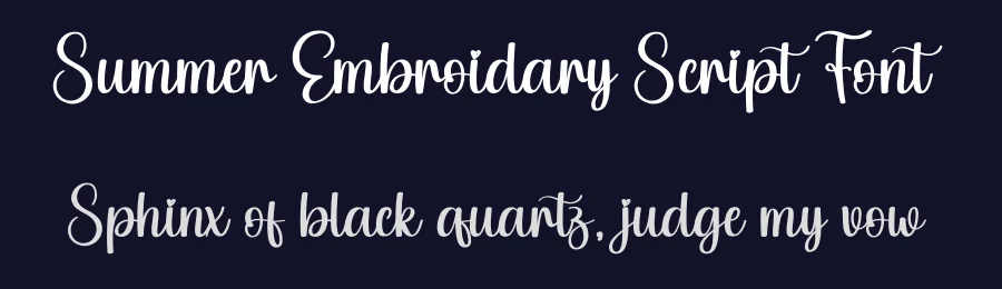 Summer Embroidary Script Font by creativeletter — Script Handwritten Font — thumbnail 2