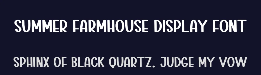 Summer Farmhouse Display Font by creativeletter — Display Font — thumbnail 2