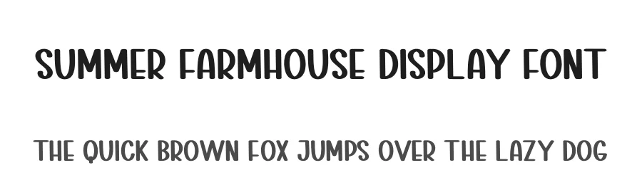 Summer Farmhouse Display Font by creativeletter — Display Font