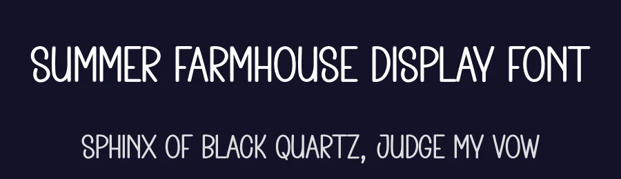 Summer Farmhouse Display Font by creativeletter — Display Font — thumbnail 2