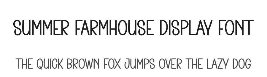 Summer Farmhouse Display Font by creativeletter — Display Font