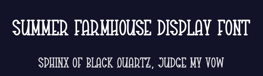Summer Farmhouse Display Font by creativeletter — Display Font — thumbnail 2