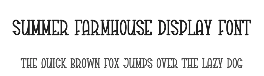 Summer Farmhouse Display Font by creativeletter — Display Font