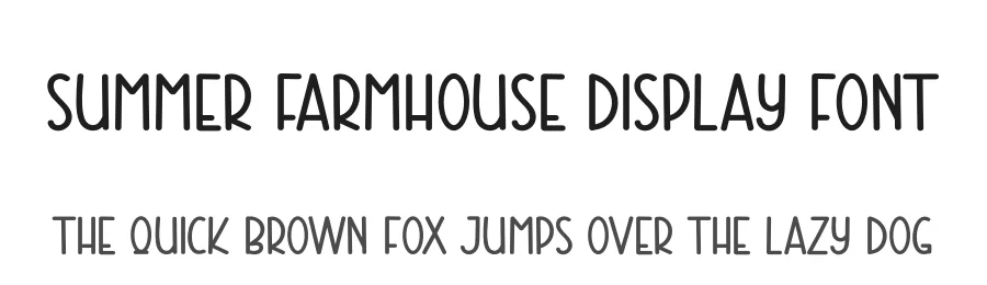 Summer Farmhouse Display Font by andikastudio — Script Handwritten Font