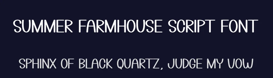 Summer Farmhouse Script Font by andikastudio — Display Font — thumbnail 2