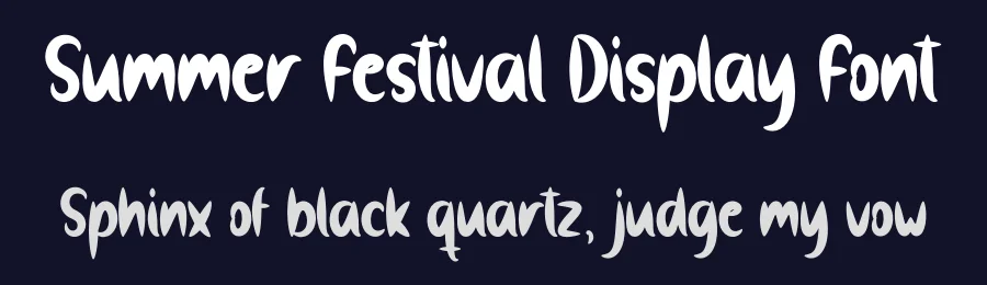 Summer Festival Display Font by andikastudio — Display Font — thumbnail 2