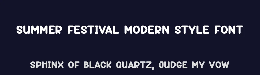 Summer Festival Modern Style Font by andikastudio — Display Font — thumbnail 2