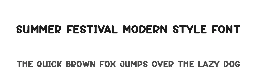 Summer Festival Modern Style Font by andikastudio — Display Font