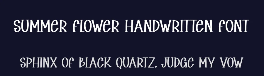 Summer Flower Handwritten Font by andikastudio — Display Font — thumbnail 2