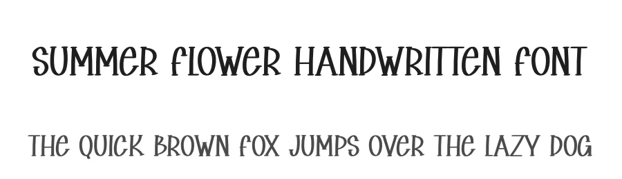 Summer Flower Handwritten Font by andikastudio — Display Font