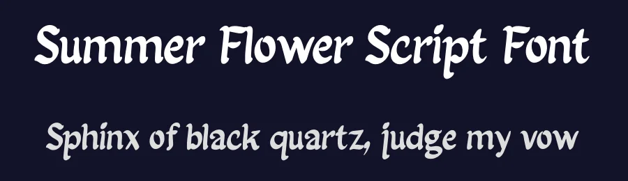 Summer Flower Script Font by andikastudio — Script Handwritten Font — thumbnail 2