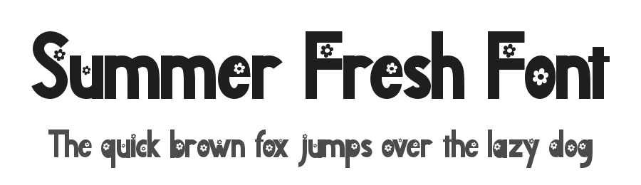 Summer Fresh Font by Yoga Letter — Display Font