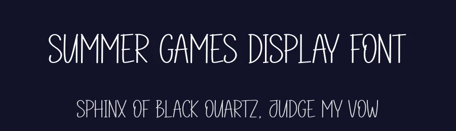 Summer Games Display Font by andikastudio — Display Font — thumbnail 2