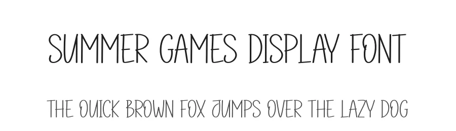 Summer Games Display Font by andikastudio — Display Font