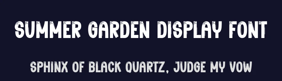 Summer Garden Display Font by creativeletter — Display Font — thumbnail 2