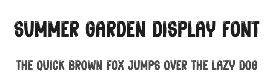 Summer Garden Display Font by creativeletter — Display Font