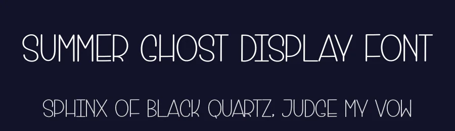 Summer Ghost Display Font by andikastudio — Display Font — thumbnail 2