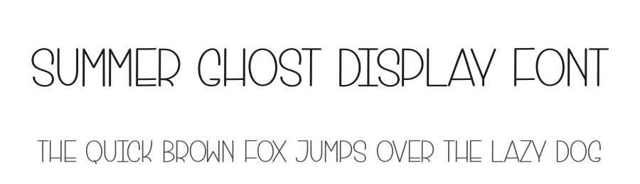 Summer Ghost Display Font by andikastudio — Display Font