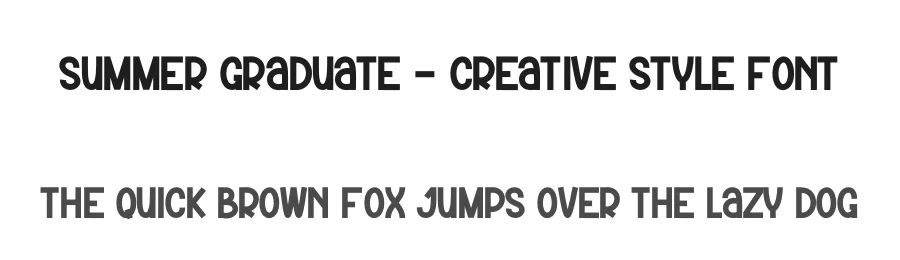 Summer Graduate – Creative Style Font by andikastudio — Display Font