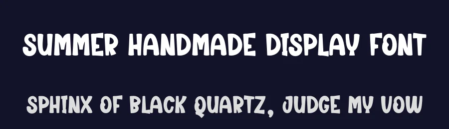 Summer Handmade Display Font by creativeletter — Display Font — thumbnail 2