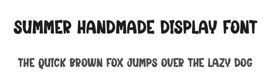 Summer Handmade Display Font by creativeletter — Display Font