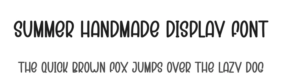 Summer Handmade Display Font by creativeletter — Display Font