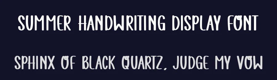 Summer Handwriting Display Font by Craftedtype — Script Handwritten Font — thumbnail 2