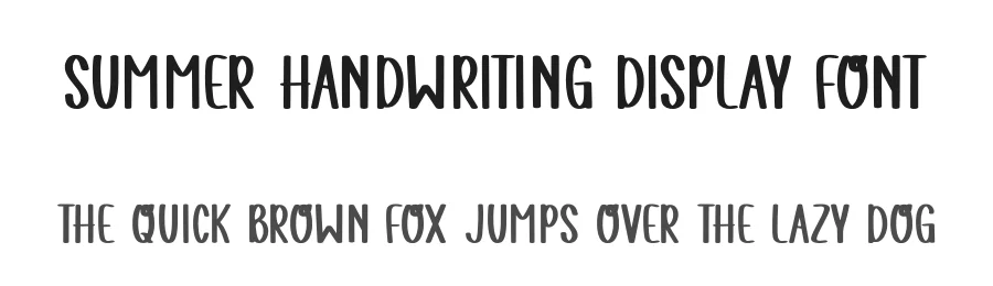 Summer Handwriting Display Font by Craftedtype — Script Handwritten Font