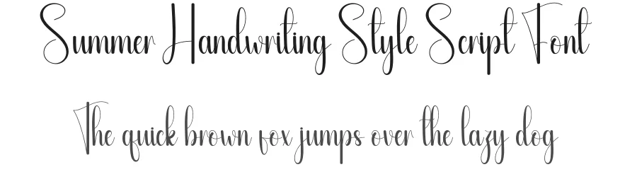 Summer Handwriting Style Script Font by andikastudio — Script Handwritten Font
