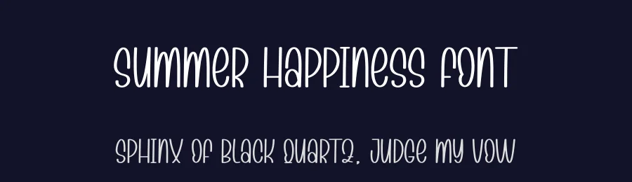 Summer Happiness Font by creativeletter — Display Font — thumbnail 2