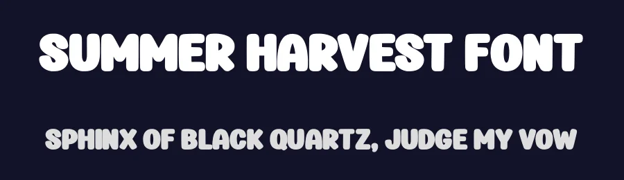 Summer Harvest Font by Pian45 — Display Font — thumbnail 2