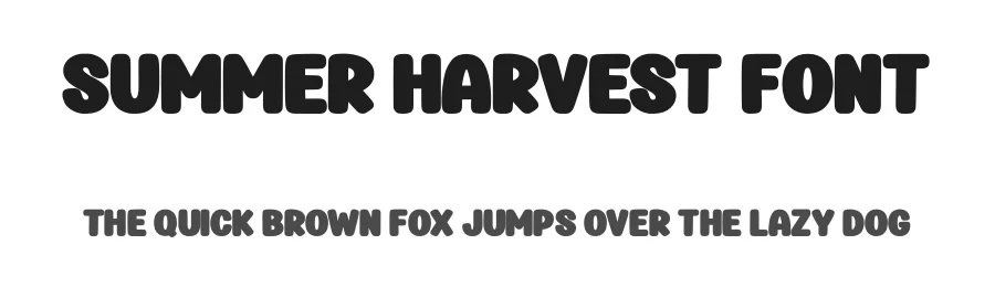 Summer Harvest Font by Pian45 — Display Font