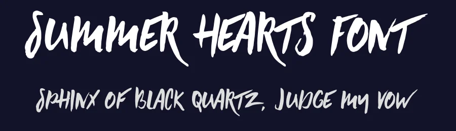 Summer Hearts Font by Jeremy Vessey — Script Handwritten Font — thumbnail 2